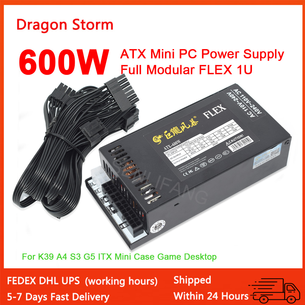 Modular penuh 1U Mini Flex ATX - Flex Atx Power Supply 600W 1U ulasan dan harga